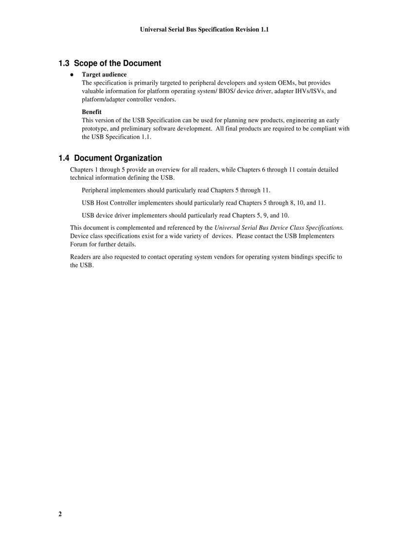 image for page Universal Serial Bus Specification