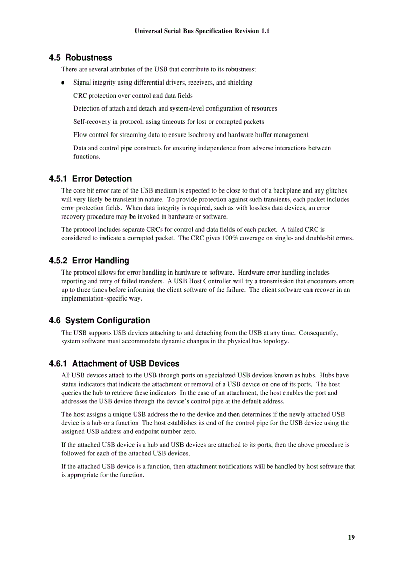image for page Universal Serial Bus Specification