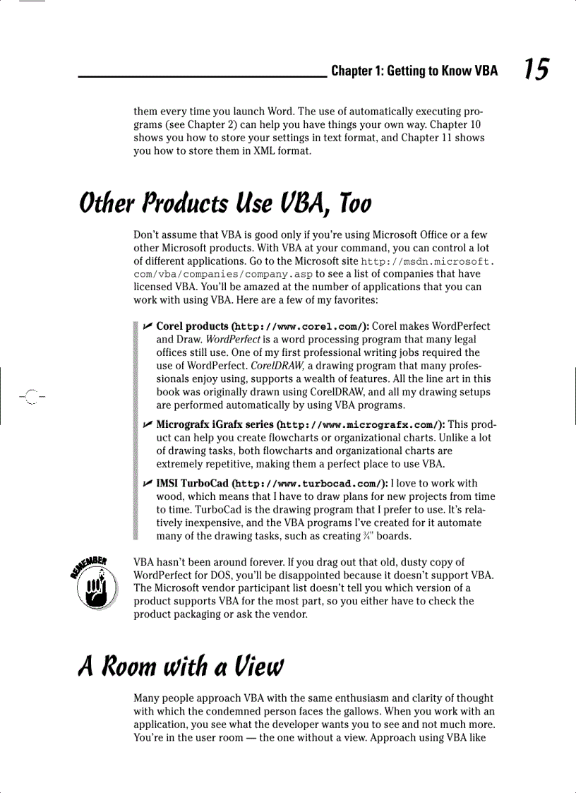 image for page VBA FOR DUMmIES