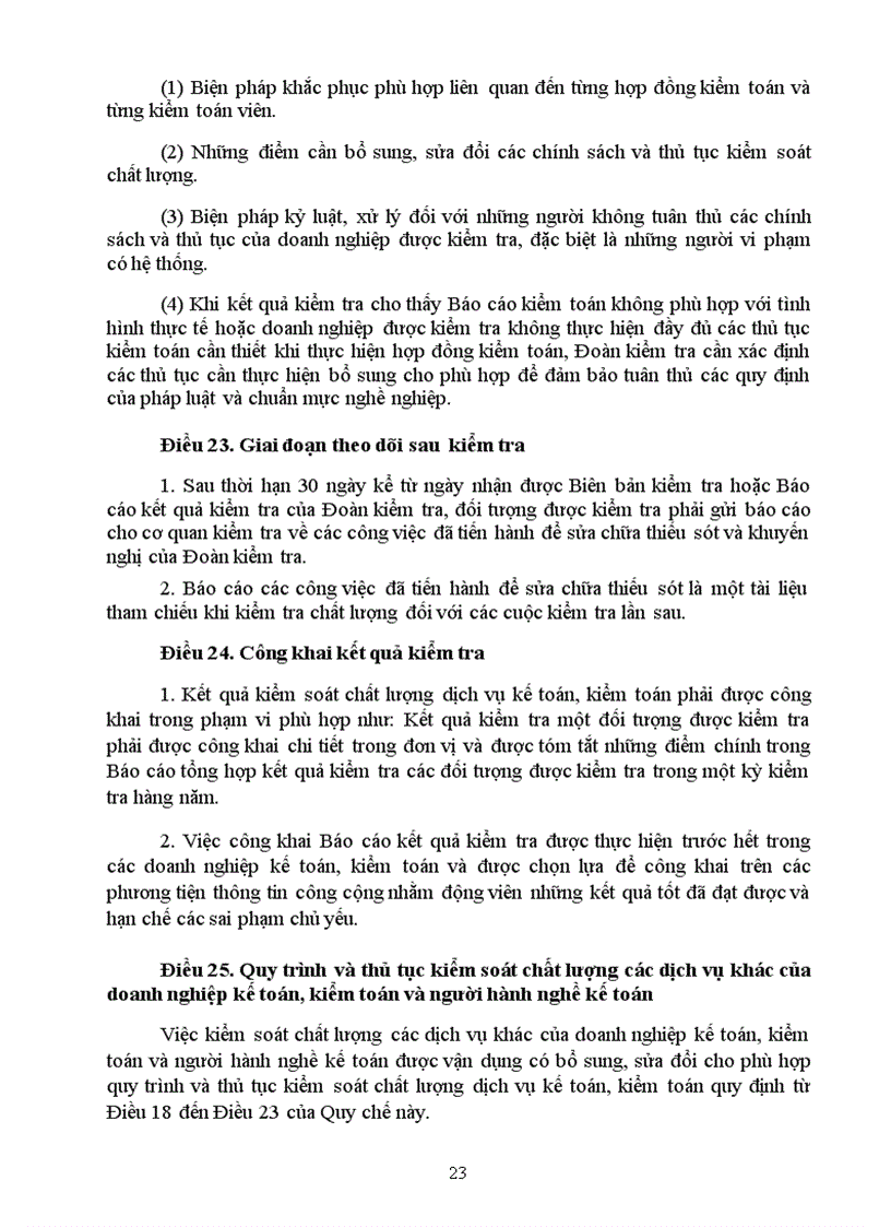 image for page Quy chế kiểm soát chất lượng dịch vụ kế toán kiểm toán