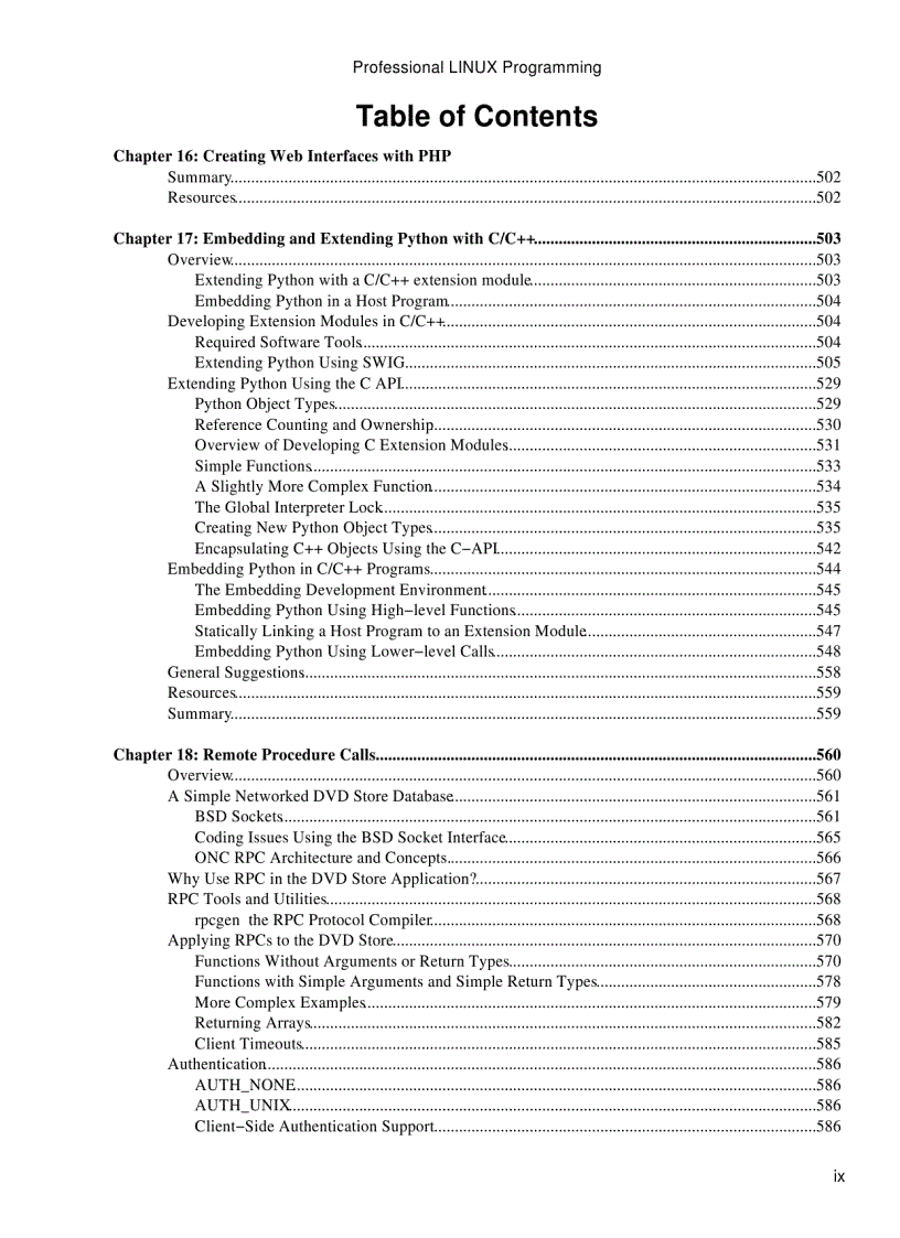 image for page Professional Linux Programming