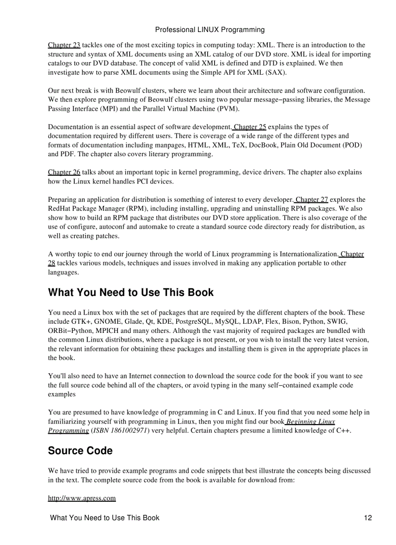 image for page Professional Linux Programming