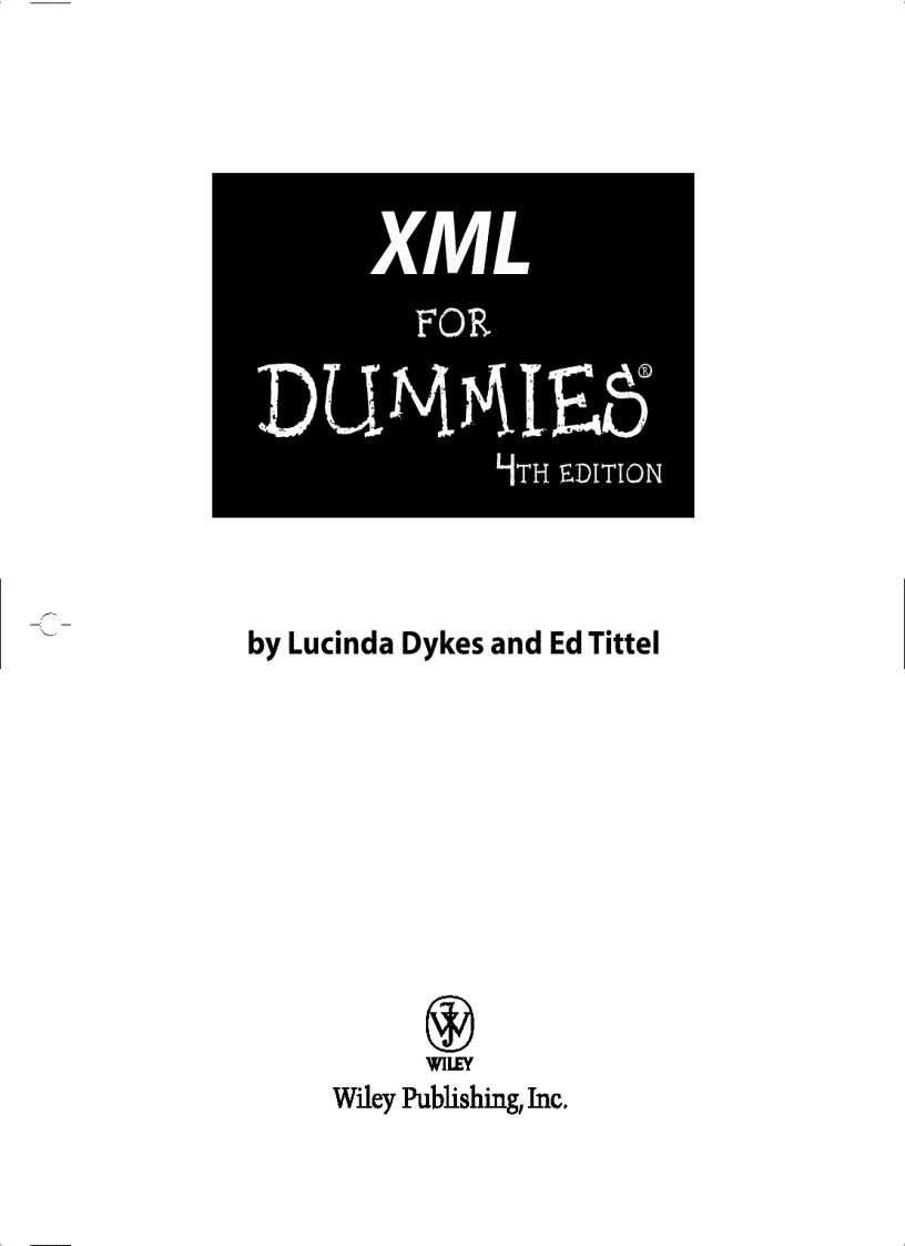 XML for Dummies
