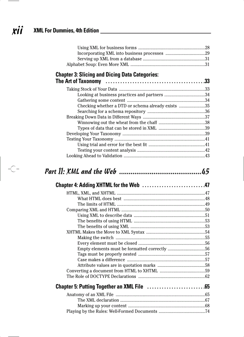 image for page XML for Dummies