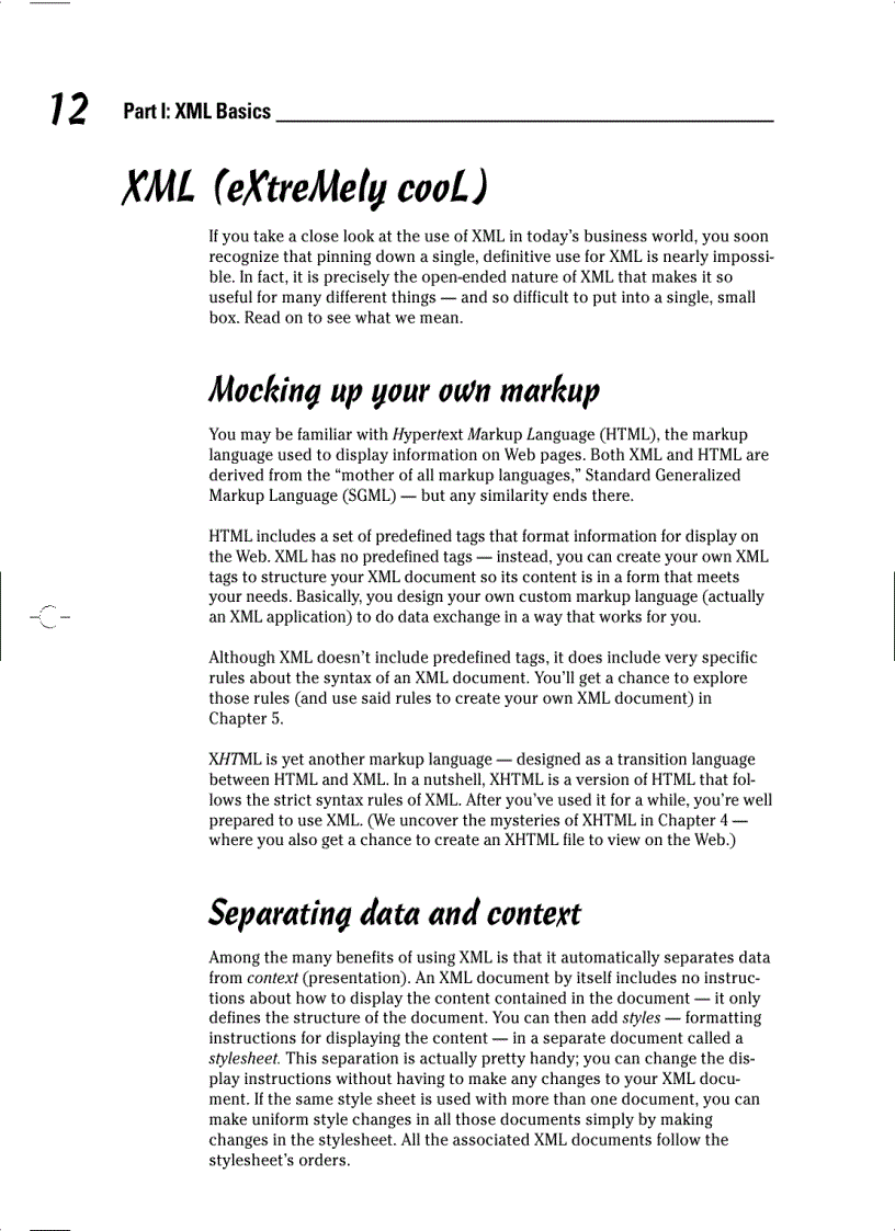 image for page XML for Dummies