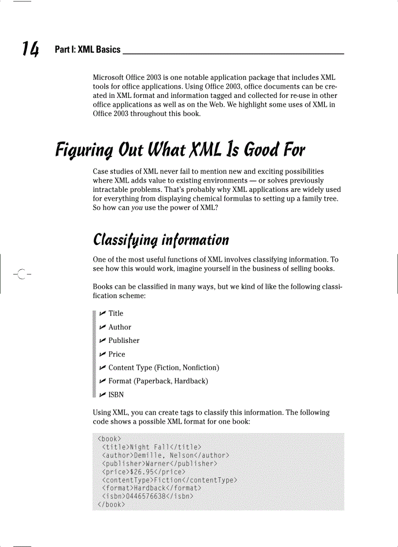 image for page XML for Dummies