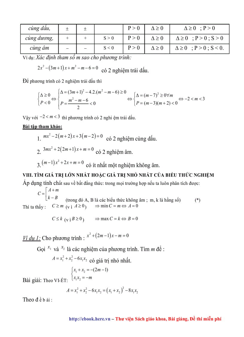 image for page Ứng dụng hệ thức viet