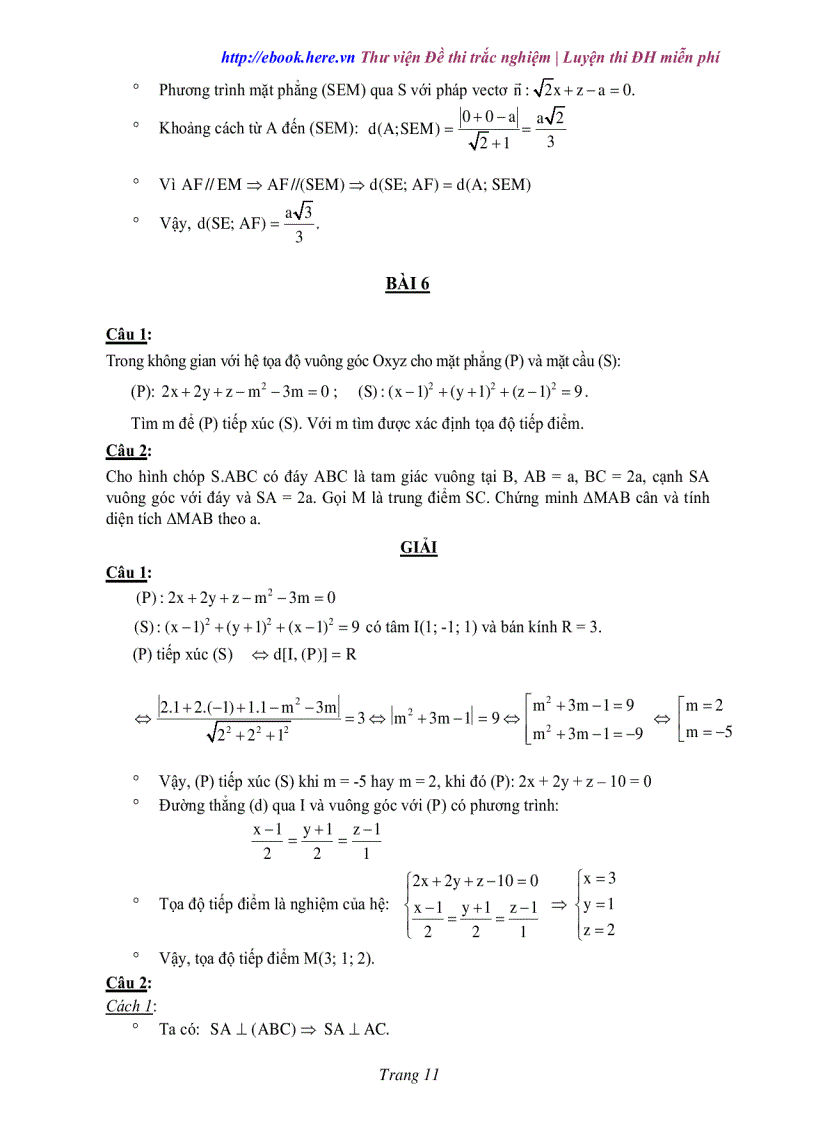 image for page Một số bài toán hình học không gian
