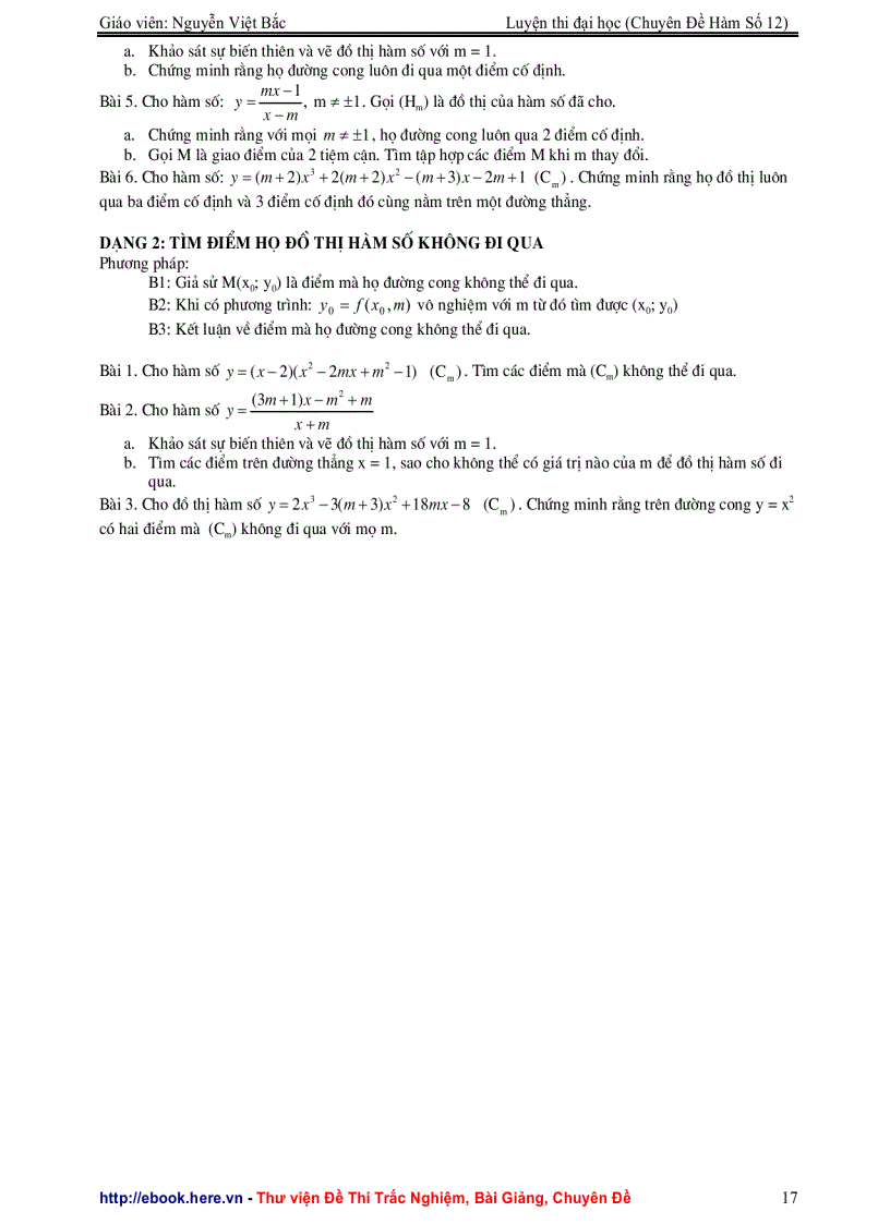 image for page Chuyên đề hàm số luyện thi đại học lớp 12