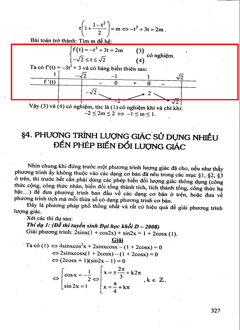 image for page Bài giảng về phương trình bất phương trình lượng giác ôn thi đại học môn toán
