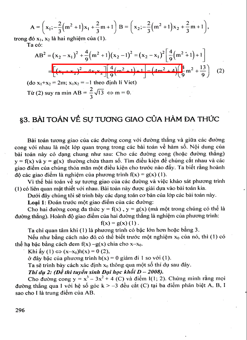 image for page Bài giảng về hàm số đa thức ôn thi đại học môn toán