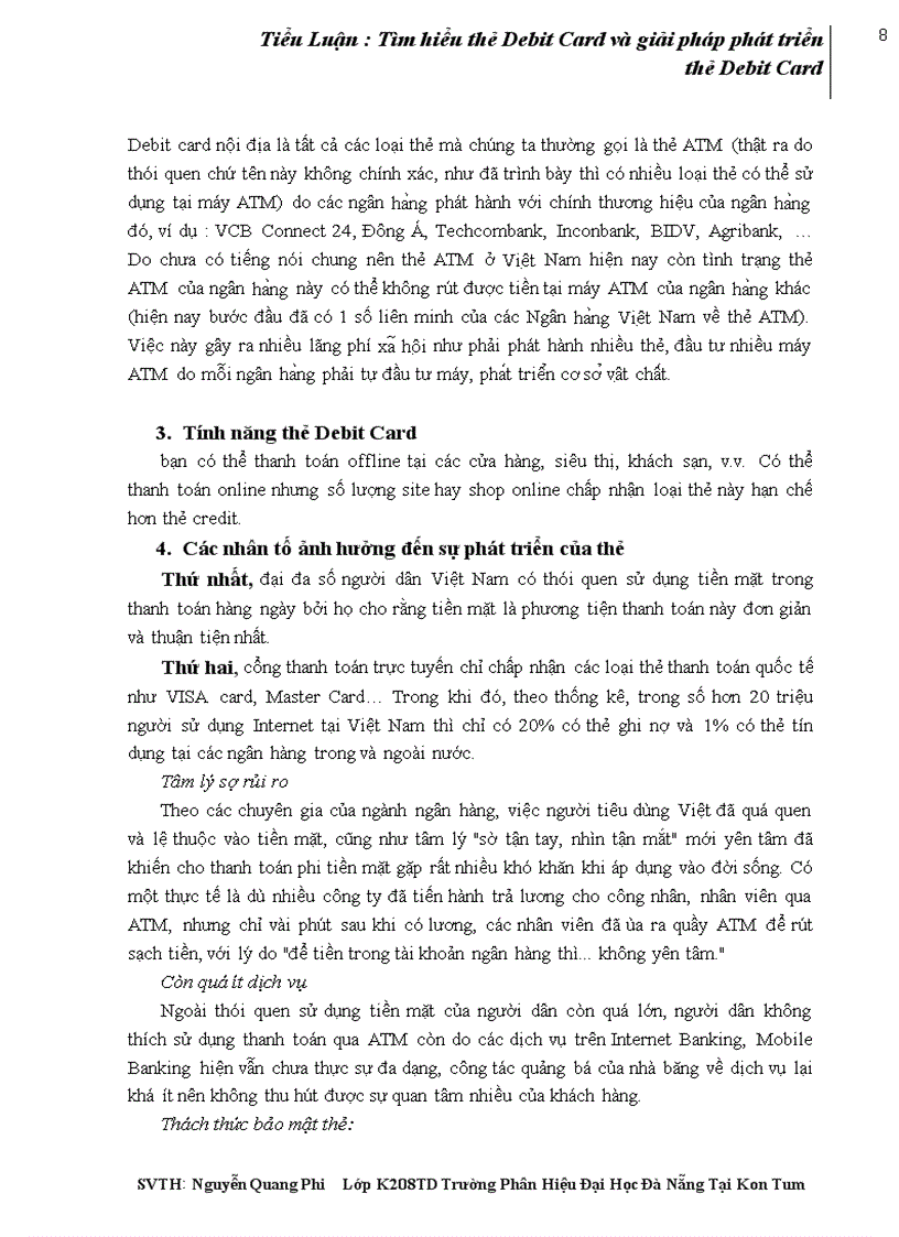 image for page Tiểu Luận Tìm hiểu thẻ Debit Card và giải pháp phát triển thẻ Debit Card
