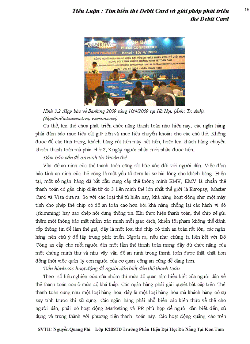 image for page Tiểu Luận Tìm hiểu thẻ Debit Card và giải pháp phát triển thẻ Debit Card