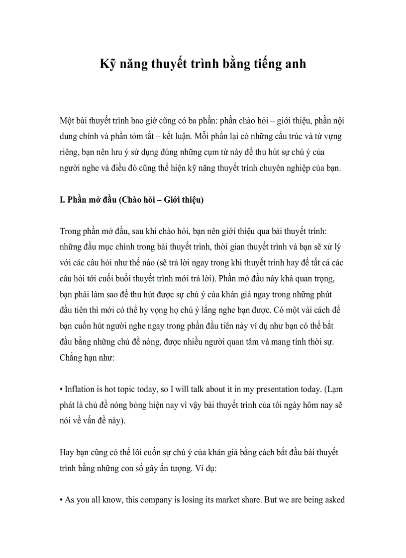 image for page Kỹ năng thuyết trình bằng tiếng anh