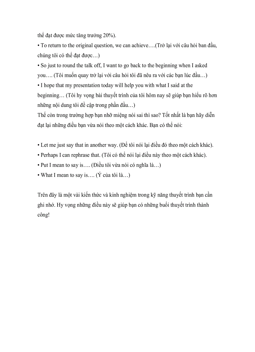 image for page Kỹ năng thuyết trình bằng tiếng anh