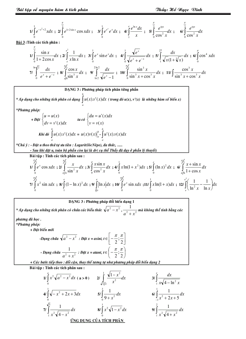 image for page Bài tập nguyên hàm tích phân