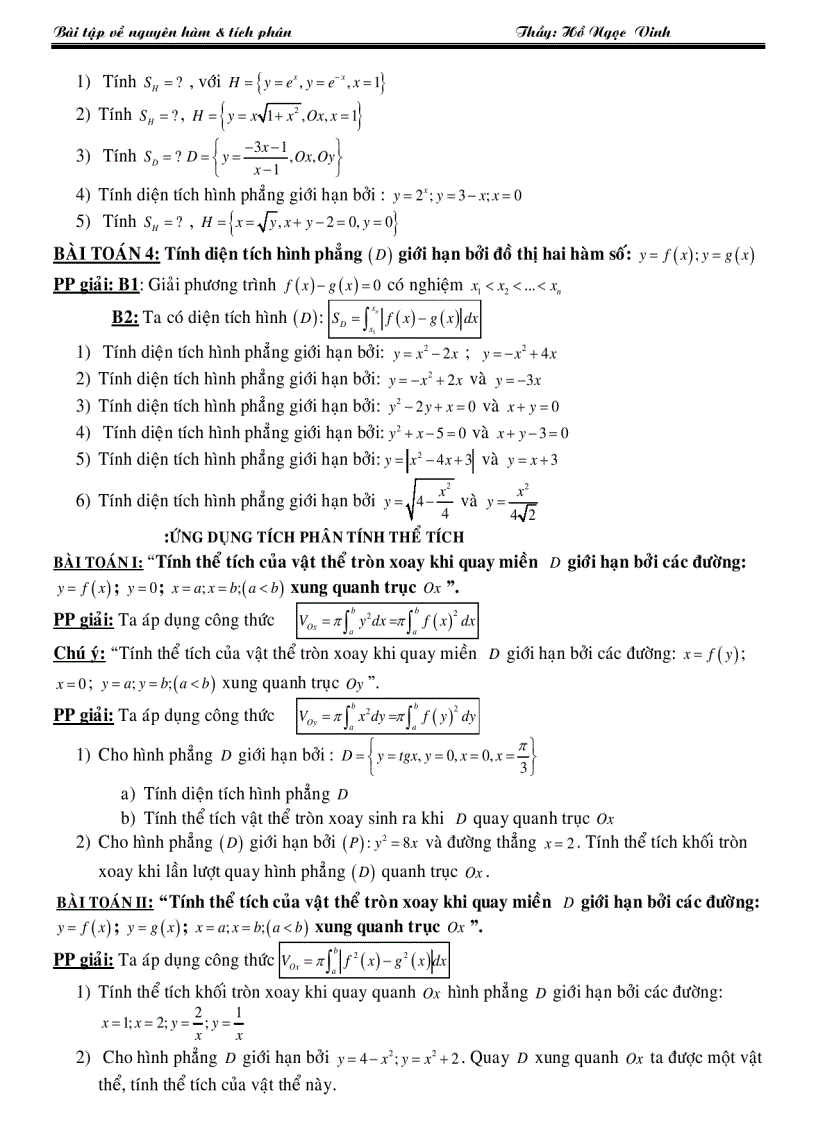 image for page Bài tập nguyên hàm tích phân