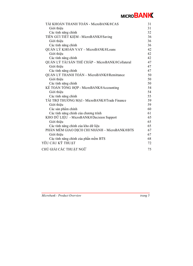 Tài liệu giới thiệu sản phẩm microbank