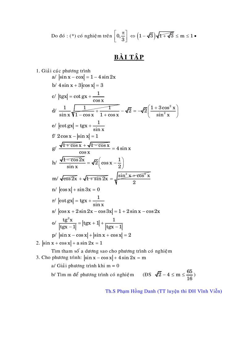 image for page Phương trình lượng giác chứa căn và phương trình lượng giác chứa giá trị tuyệt đối