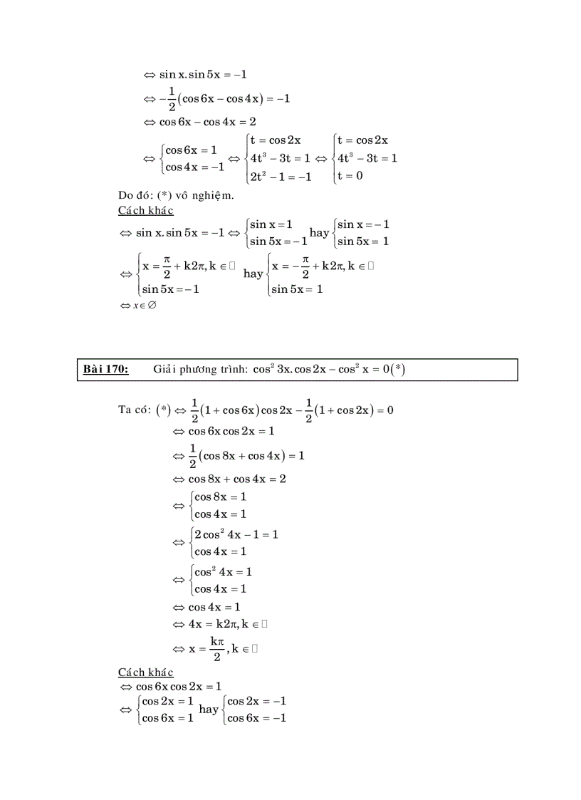 image for page Phương trình lượng giác không mẫu mực
