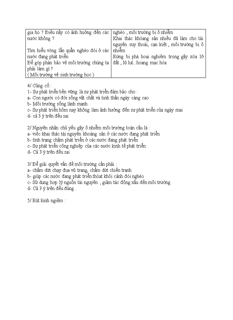 image for page Địa lý MÔI TRƯỜNG VÀ SỰ PHÁT TRIỂN BỀN VỮNG