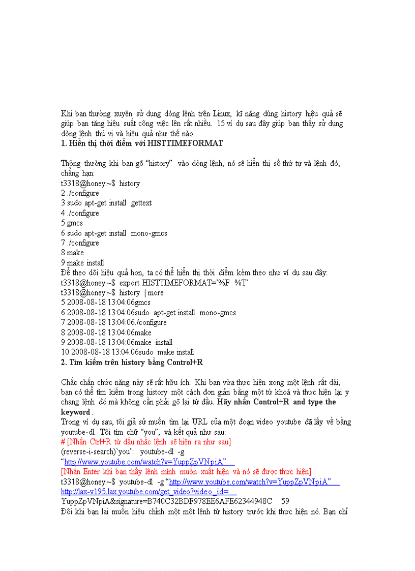 image for page Làm chủ command history trên Linux