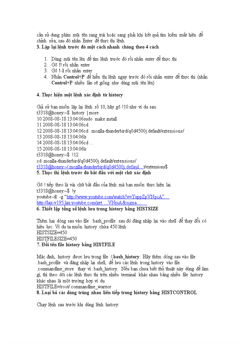 image for page Làm chủ command history trên Linux