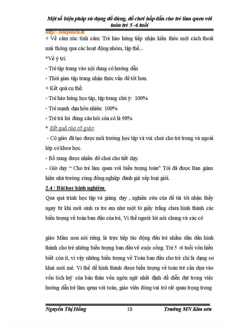 image for page Một số biện pháp sử dụng đồ dùng đồ chơi hấp dẫn cho trẻ làm quen với toán trẻ 5 6 tuổi