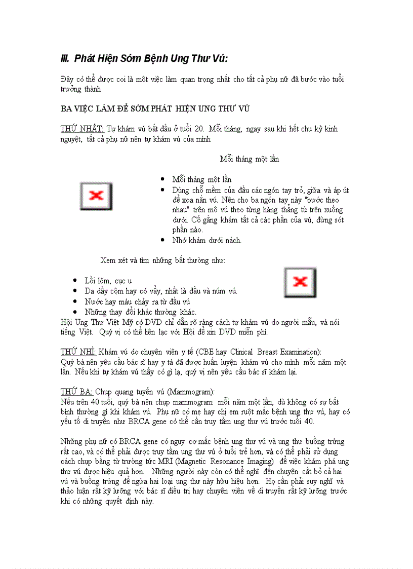 image for page Bệnh ung thư vú