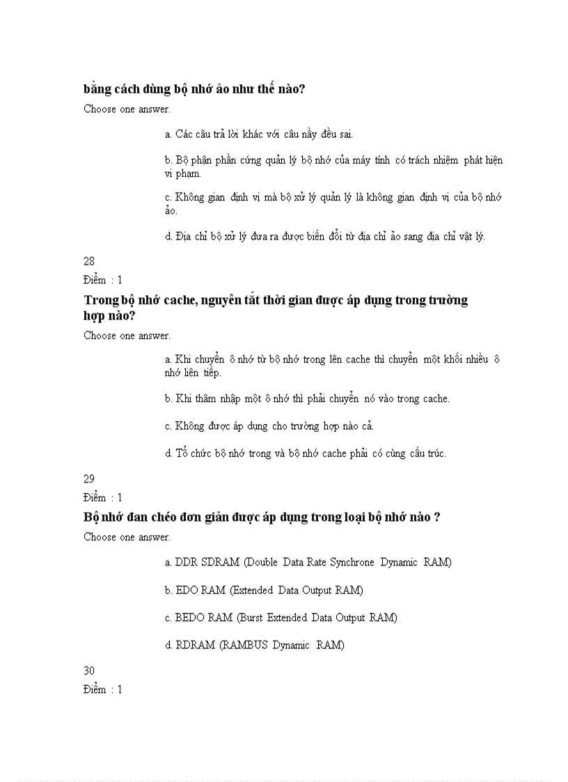 image for page 30 câu hỏi trắc nghiệm kiến trúc máy tính