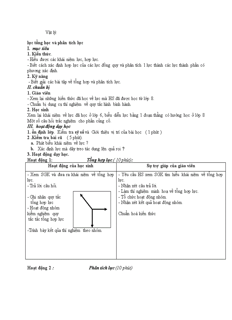 image for page Vật lý Lực tổng học và phân tích lực