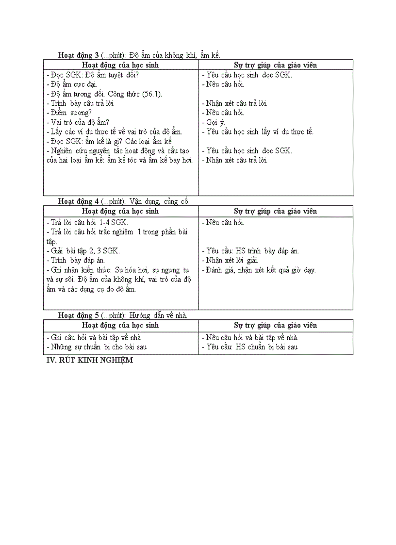 image for page Vật lý SỰ HOÁ HƠI VÀ SỰ NGƯNG TỤ