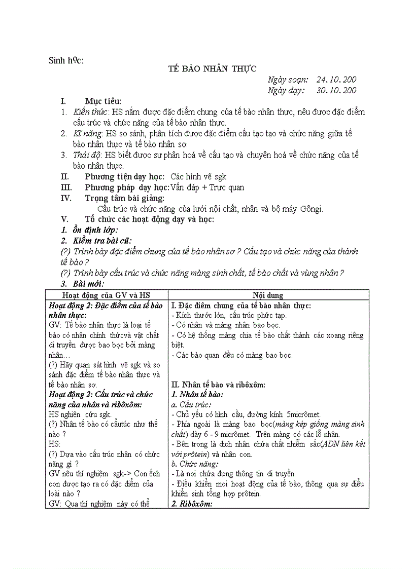 image for page Sinh học TẾ BÀO NHÂN THỰC