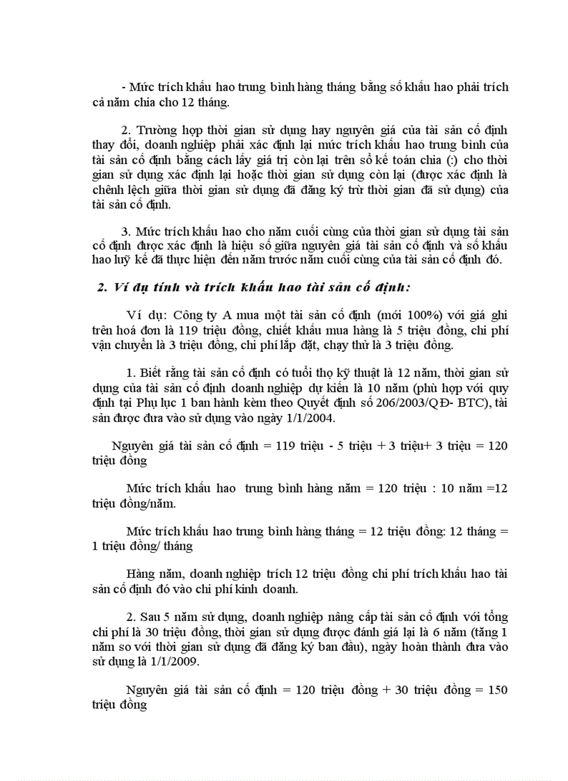 image for page Quyết định 206 về ban hành Chế độ quản lý sử dụng và trích khấu hao tài sản cố định