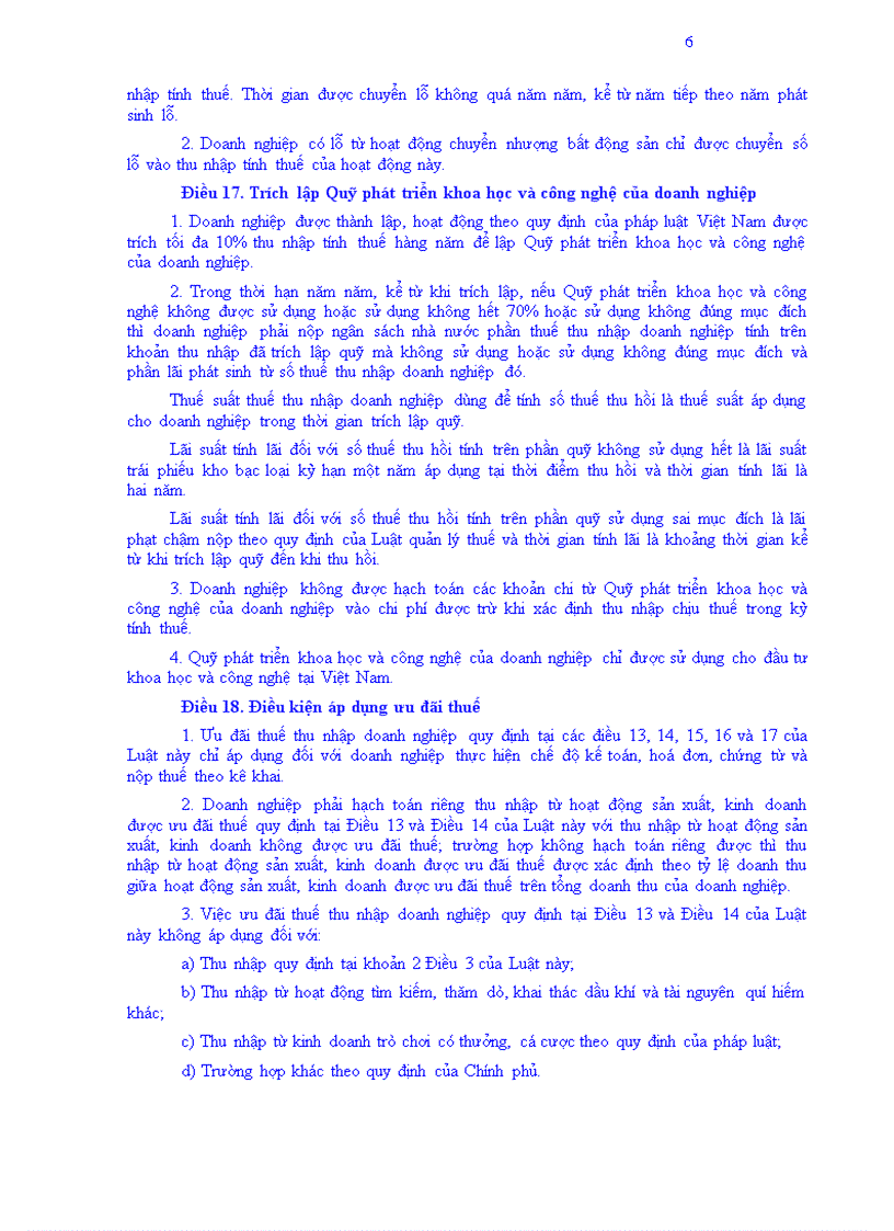 image for page Luật thuế TNDN mới nhất 14 2008 QH12