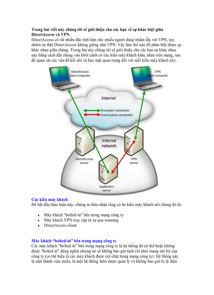 image for page Sự khác biệt giữa DirectAccess và VPN
