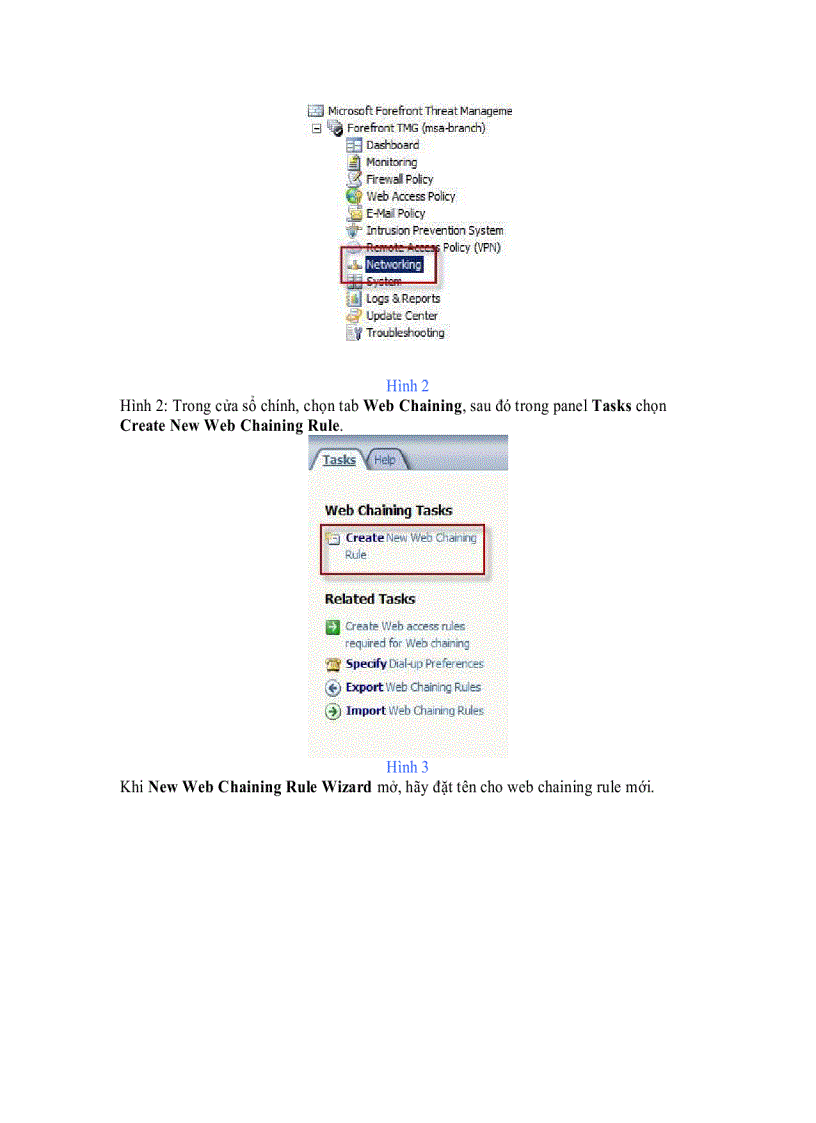 image for page Cấu hình Web Proxy Chaining trong Forefront TMG 2010 Phần 1