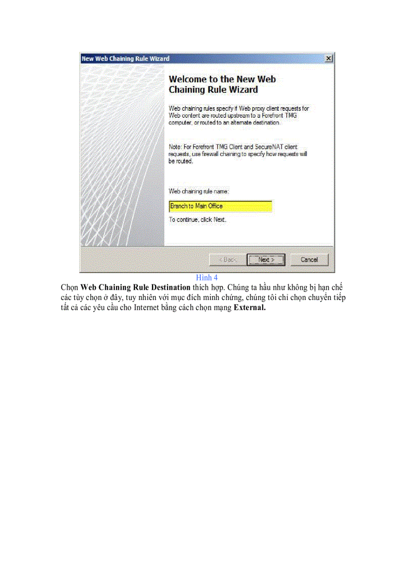 image for page Cấu hình Web Proxy Chaining trong Forefront TMG 2010 Phần 1