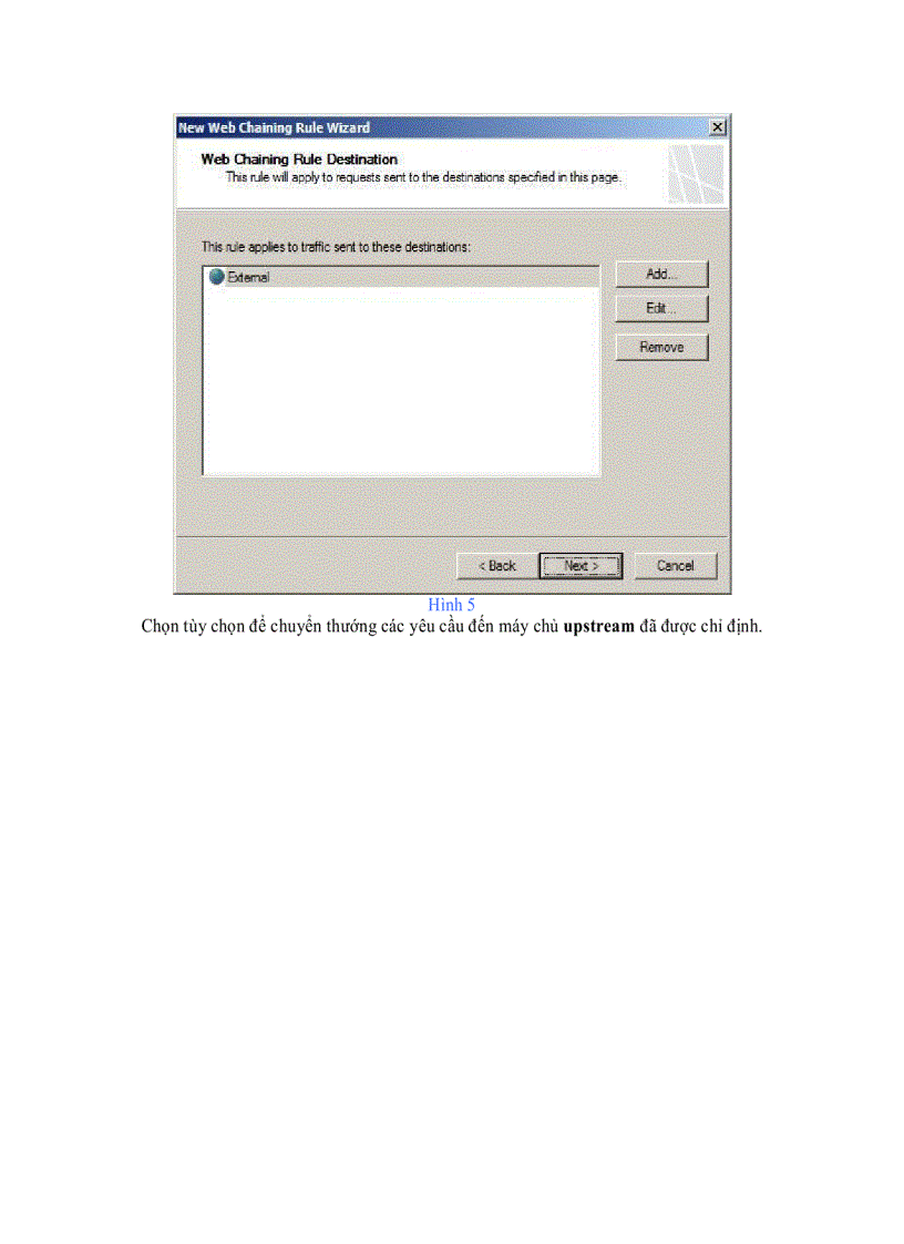 image for page Cấu hình Web Proxy Chaining trong Forefront TMG 2010 Phần 1