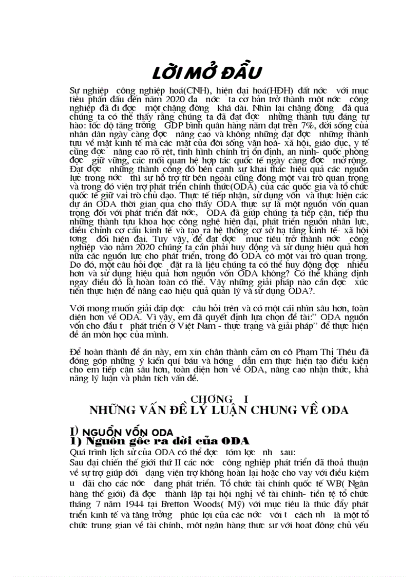 image for page Thực trạng huy động sử dụng và quản lý vốn oda và giải pháp