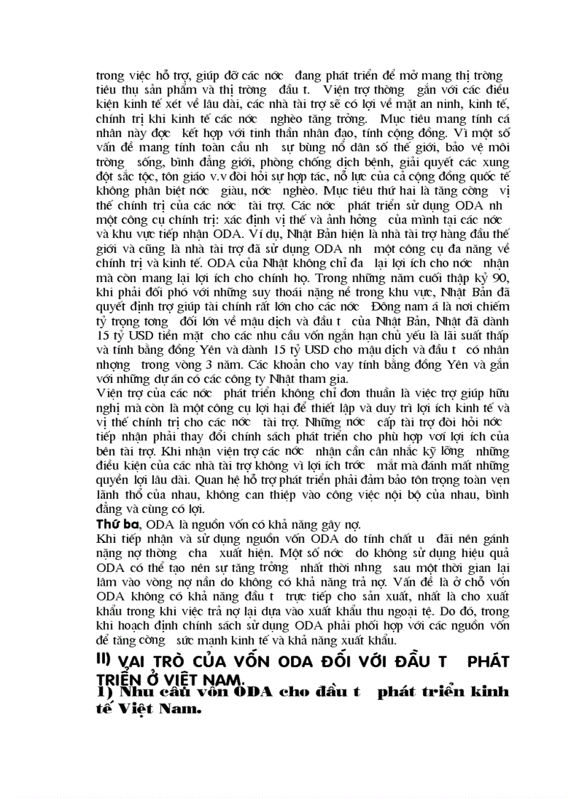 image for page Thực trạng huy động sử dụng và quản lý vốn oda và giải pháp