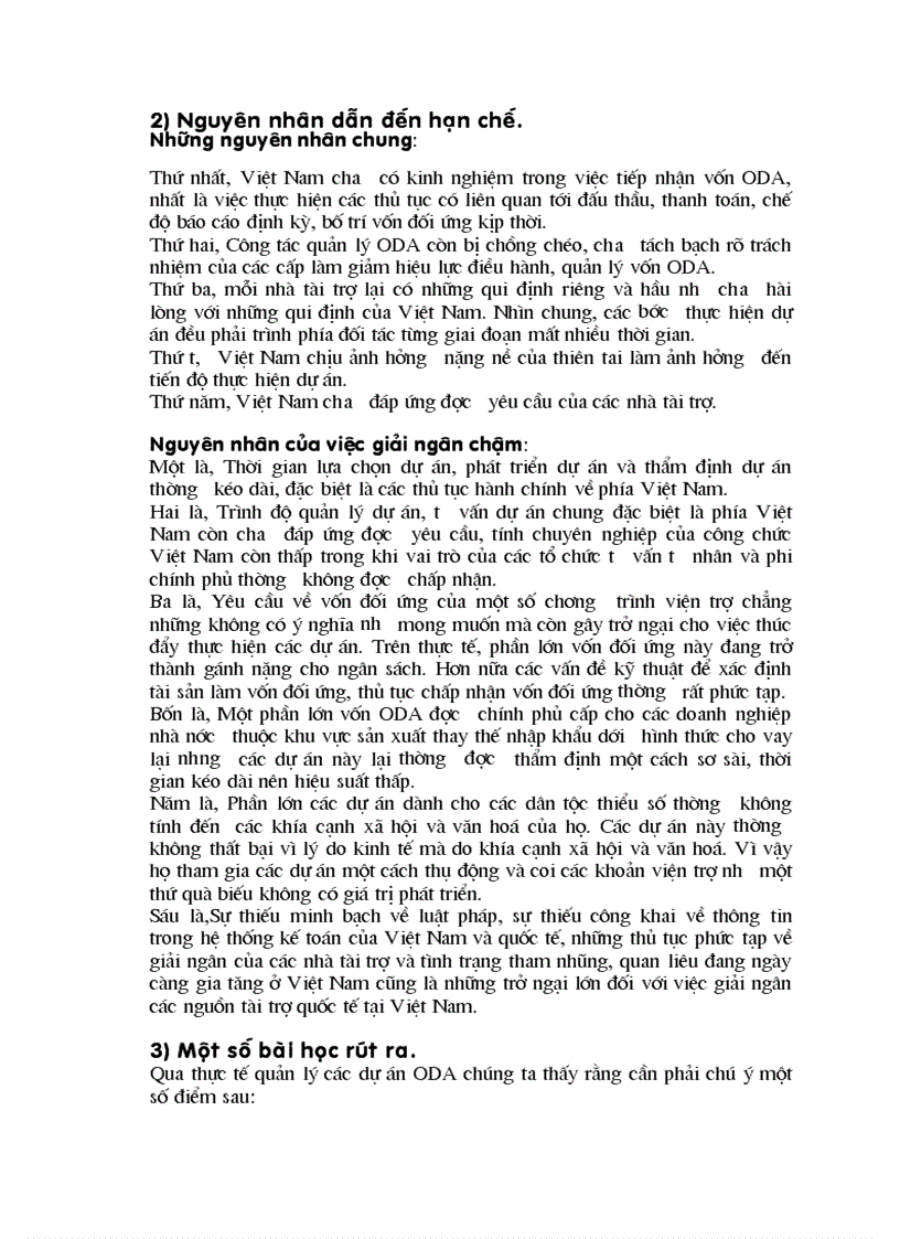 image for page Thực trạng huy động sử dụng và quản lý vốn oda và giải pháp