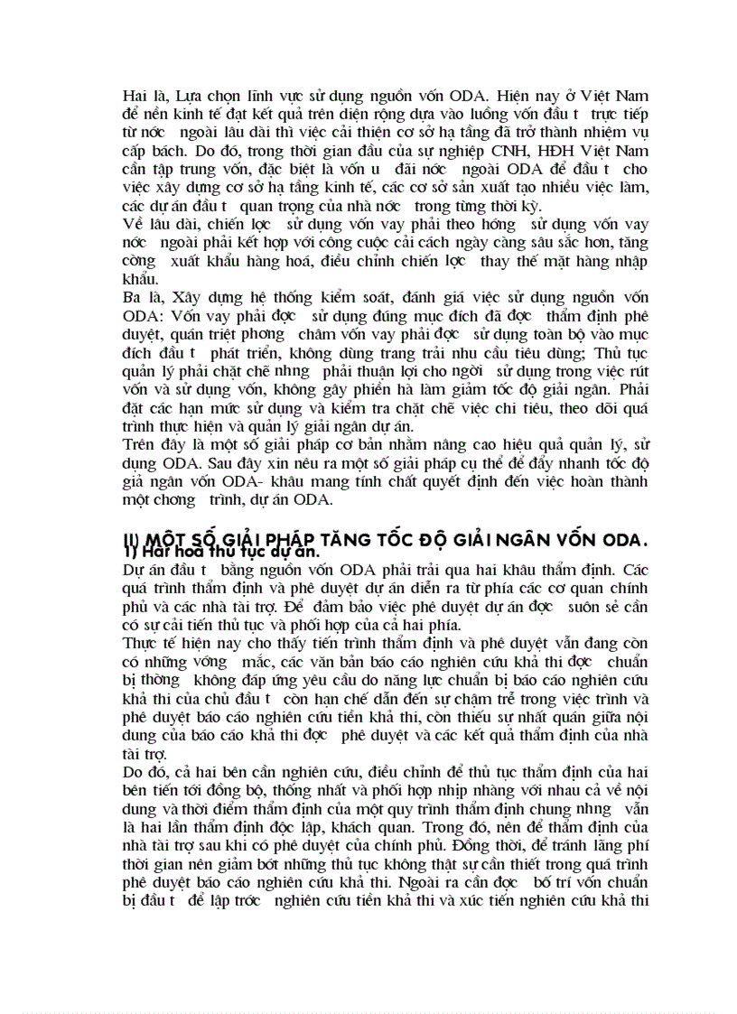 image for page Thực trạng huy động sử dụng và quản lý vốn oda và giải pháp