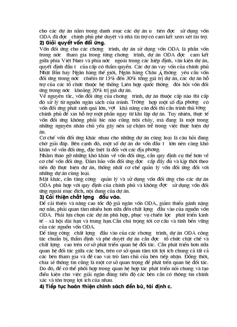 image for page Thực trạng huy động sử dụng và quản lý vốn oda và giải pháp