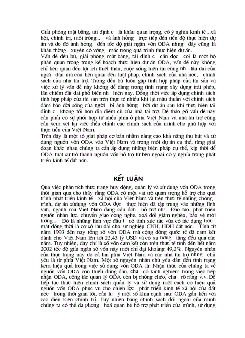 image for page Thực trạng huy động sử dụng và quản lý vốn oda và giải pháp