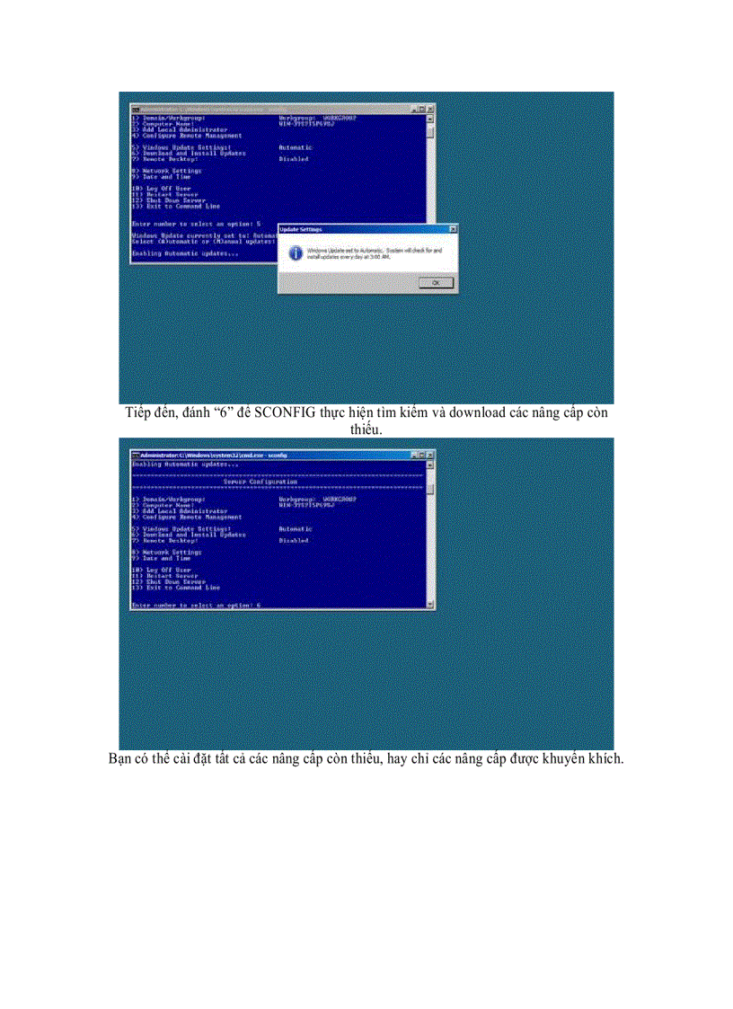 image for page 5 cách cài đặt các nâng cấp trên Windows Server 2008 R2 Core