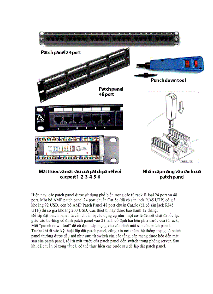 image for page Kỹ thuật lắp đặt patch panel ở phòng server