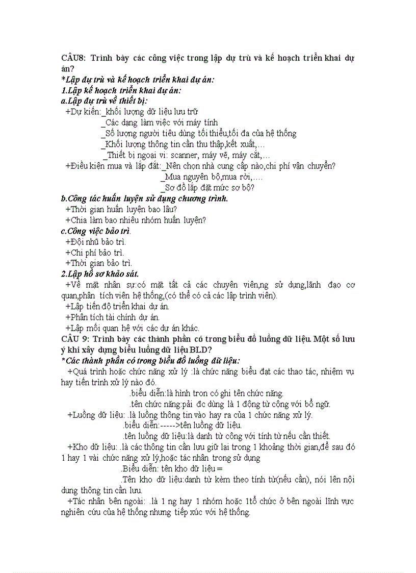 image for page Câu hỏi và đáp án môn hệ thống thông tin quản lý