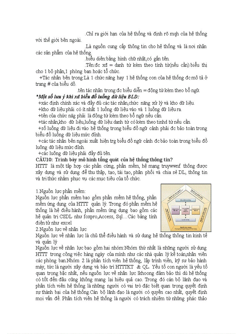 image for page Câu hỏi và đáp án môn hệ thống thông tin quản lý