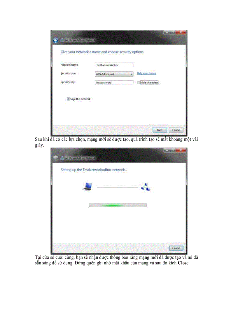 image for page Thiết lập mạng không dây Ad Hoc trên Windows 7